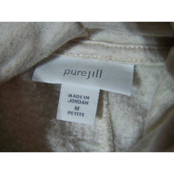 Pure Jill Tunic Top Cozy Athleisure Pullover Tan Medium Petite - Picture 6 of 11